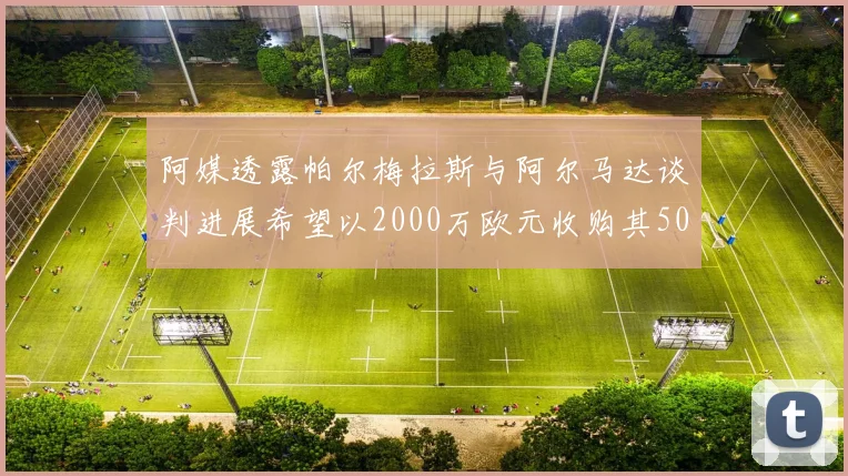阿媒透露帕尔梅拉斯与阿尔马达谈判进展希望以2000万欧元收购其50所有权